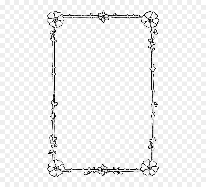 Transparent Adornos Png - Beautiful Frames Black And White, Png Download - adornos png