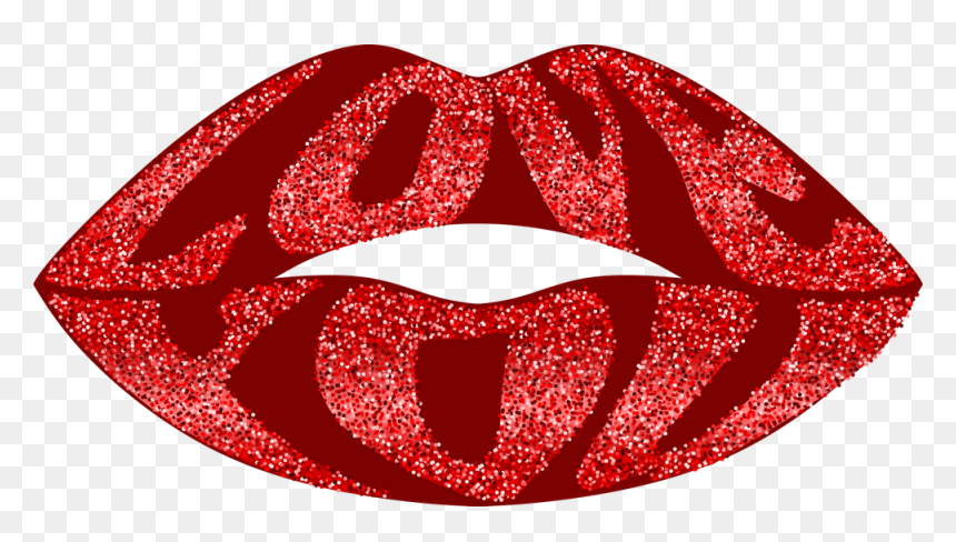 Love, HD Png Download - lip print png