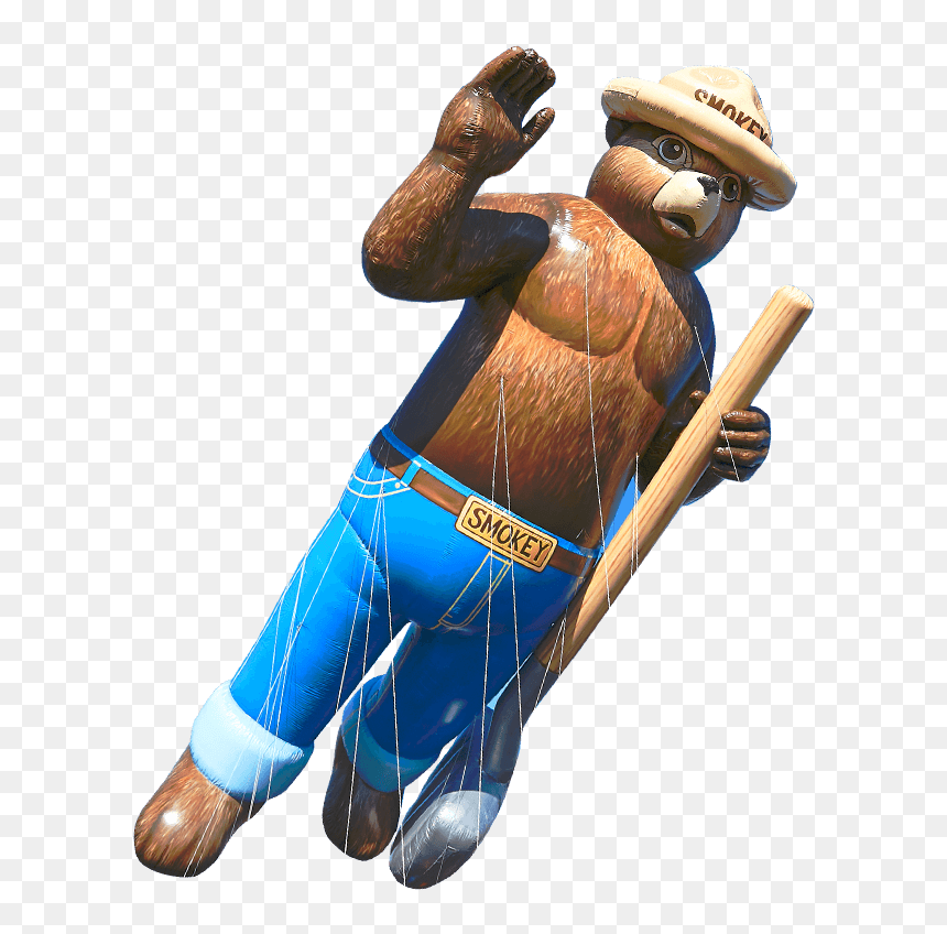 Smokey Bear Balloon Macy's 2019, HD Png Download - smokey the bear png