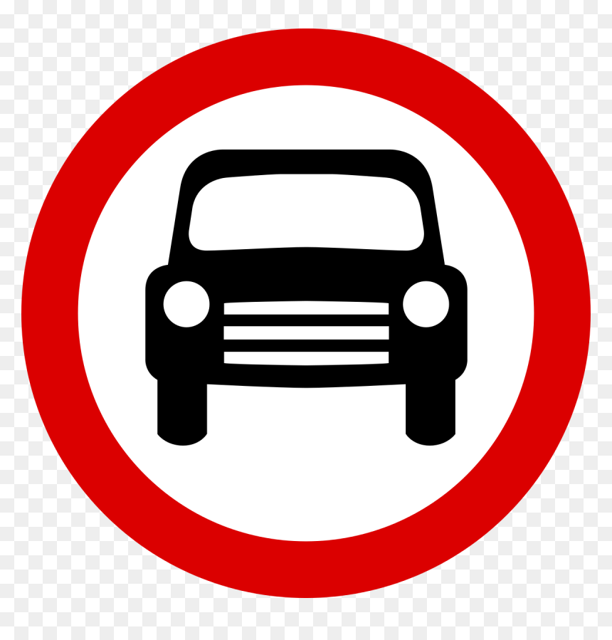 Sign Means No Stopping, HD Png Download - car png side