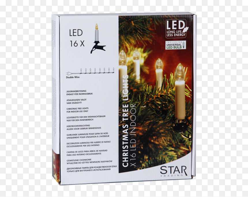 Candle Tree Lights - Light-emitting Diode, HD Png Download - luces de navidad png
