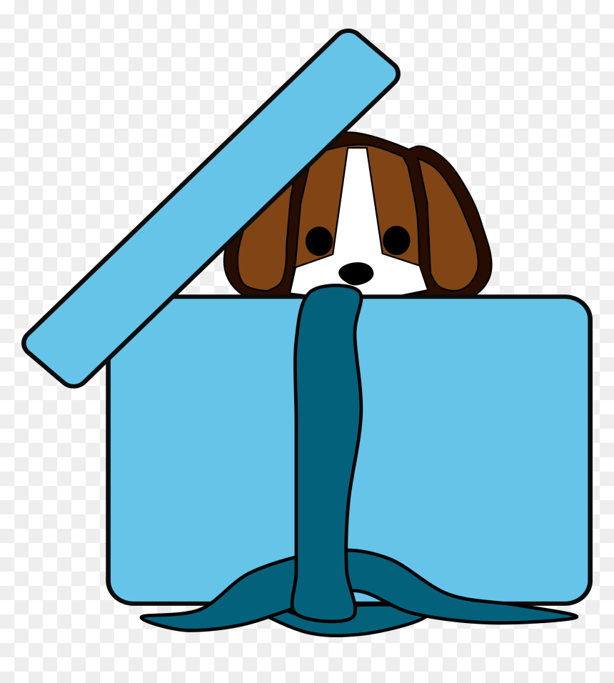Beagle In A Box Clip Arts - Puppy In A Box Clipart, HD Png Download - beagle png