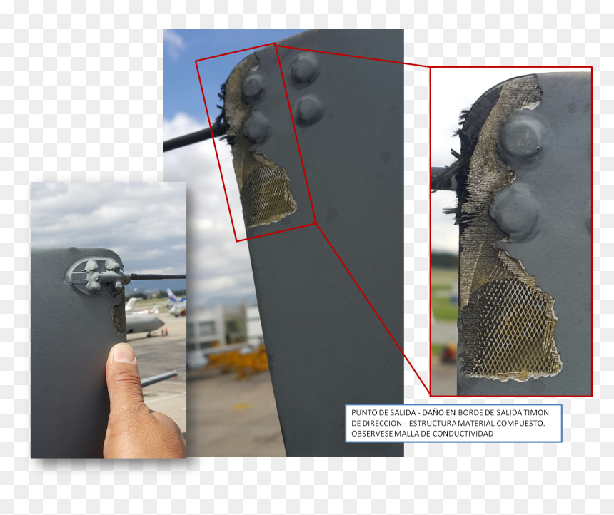 Formación De Un Pequeño Círculo O Espacio Blanco Entre - Daños Estructurales De Avion, HD Png Download - circulo blanco png