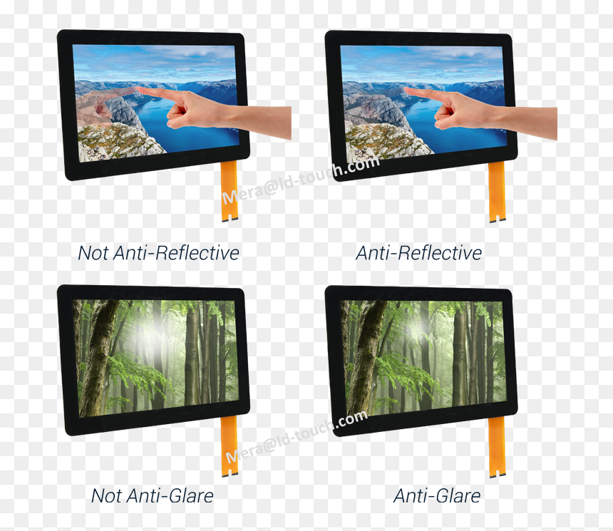 Wholesale Price Capacitive Touch Screen Glass Glass - Picture Frame, HD Png Download - glass glare png