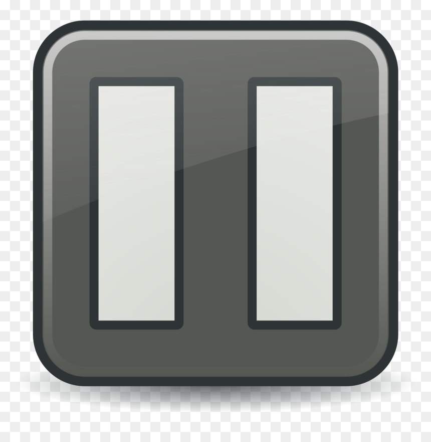 Pause Icon Vector Clip Art - Pause Clipart, HD Png Download - pause icon png