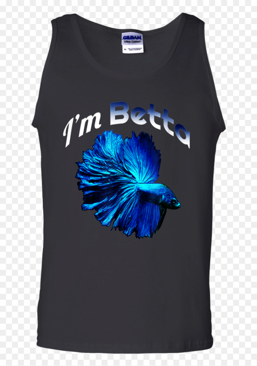 Betta Fish Shirt I"m Betta Funny Pet Owner Shirt G220 - Graphic Design, HD Png Download - betta fish png