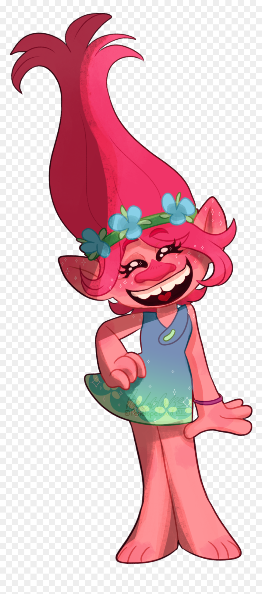 Pen Maybe Pencil - Poppy Trolls Fan Art, HD Png Download - princess poppy png