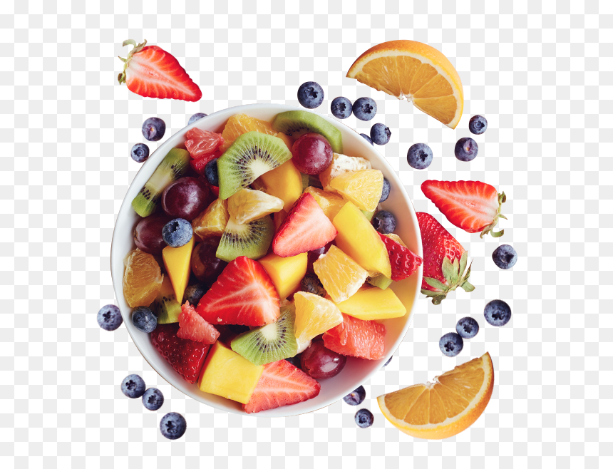 Fruit Salad - Strawberry, HD Png Download - fruit salad png