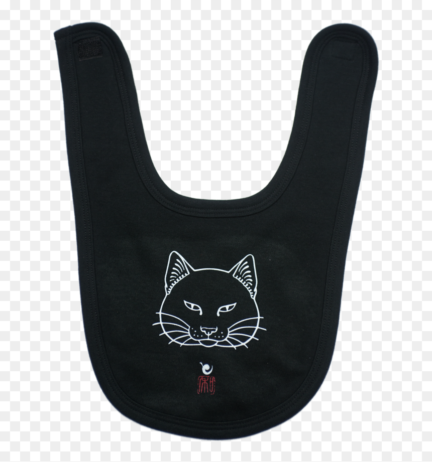 Fat Cat Direct To Garment Baby Bib - Black Cat, HD Png Download - fat cat png