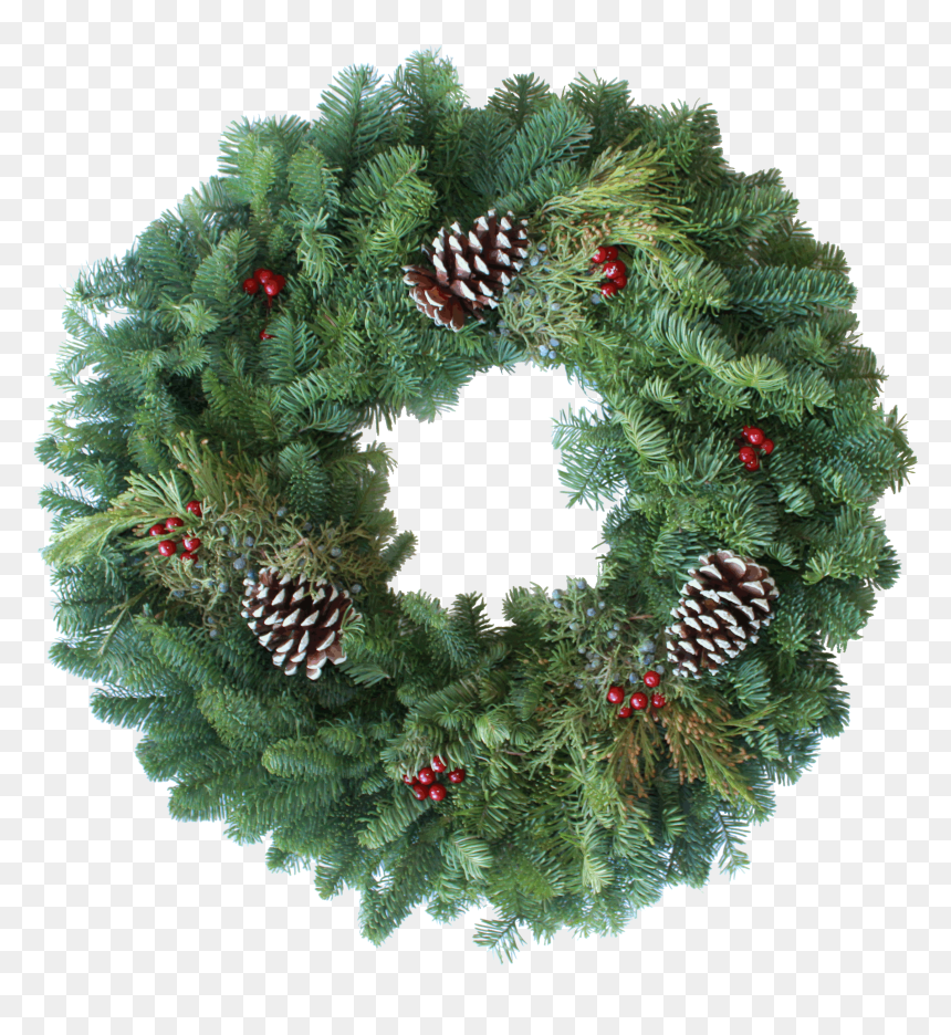 Wreath, HD Png Download - christmas greenery png
