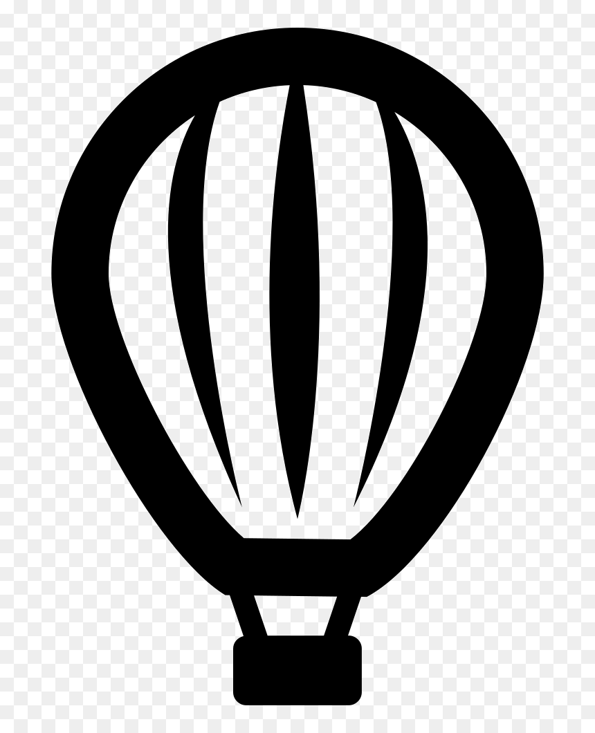 Striped Hot Air Balloon - Ville De Saint Etienne, HD Png Download - air balloon png