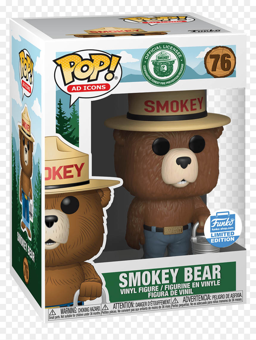 Smokey Bear Funko Pop, HD Png Download - smokey the bear png