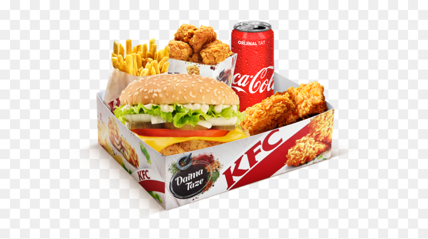 Fast Food Restaurant Kfc Hamburger Junk Food - Kfc Hamburger, HD Png Download - fast food png