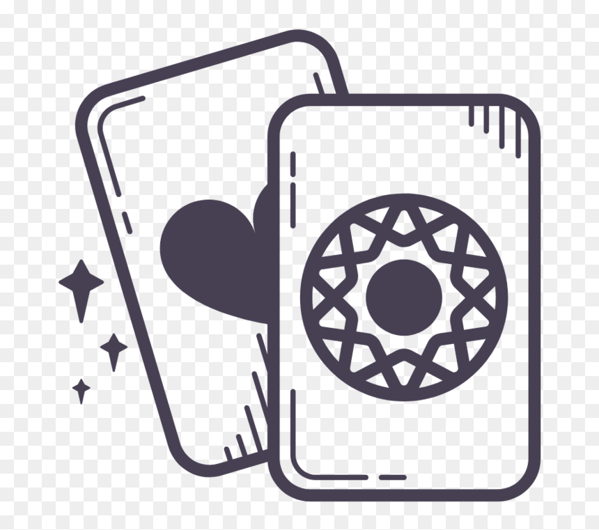 Mindful Message Tarot Card Symbols - Tarot Card Clipart, HD Png Download - tarot card png