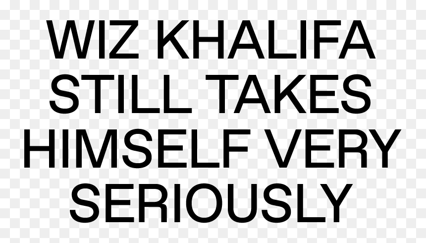 Wiz Khalifa Still Takes Himself Very Seriously - Black-and-white, HD Png Download - wiz khalifa png