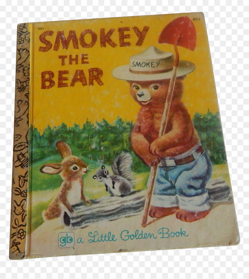 Little Golden Book Smokey The Bear - Png Smokey The Bear Vintage, Transparent Png - smokey the bear png