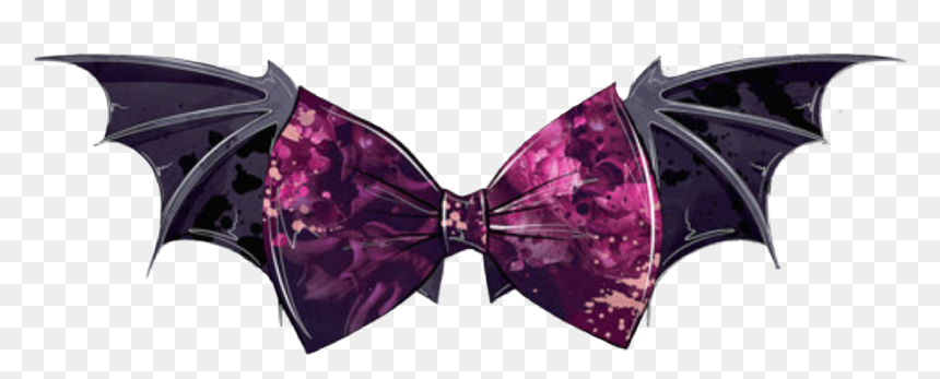 #bow #bat #halloween #spooky #costume #hairbow #black - Tuxedo, HD Png Download - purple bow png