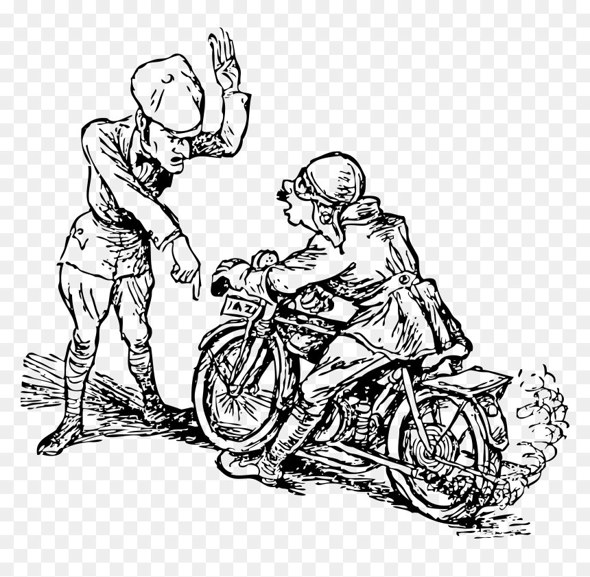 Stop That Motorcycle Clip Arts - Motorcycle Clip Art, HD Png Download - stop hand png