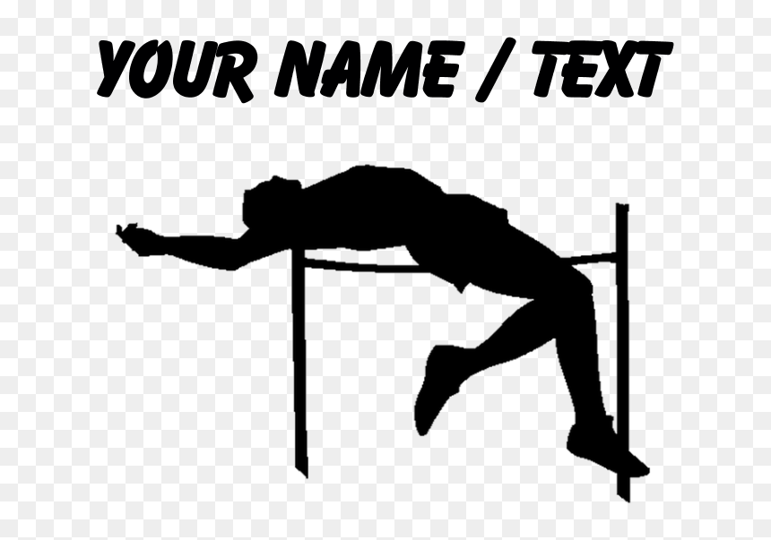 Custom High Jump Silhouette Shot Glass - Concrete Trowel Clip Art, HD Png Download - jump png