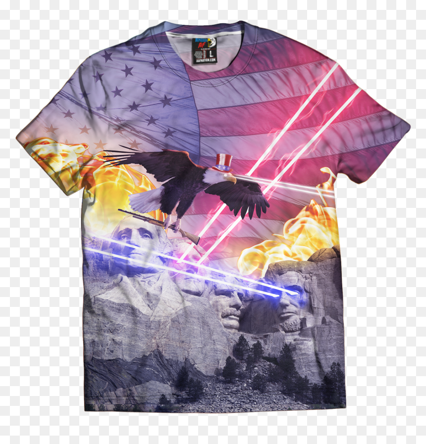 Long-sleeved T-shirt, HD Png Download - mount rushmore png