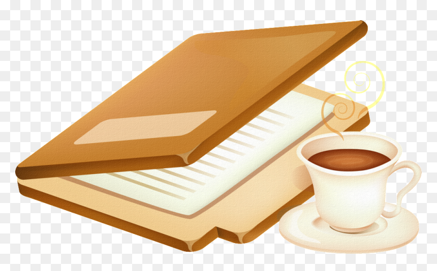 Un Libro Y Una Taza De Café Png Transparente - Portable Network Graphics, Png Download - taza de cafe png