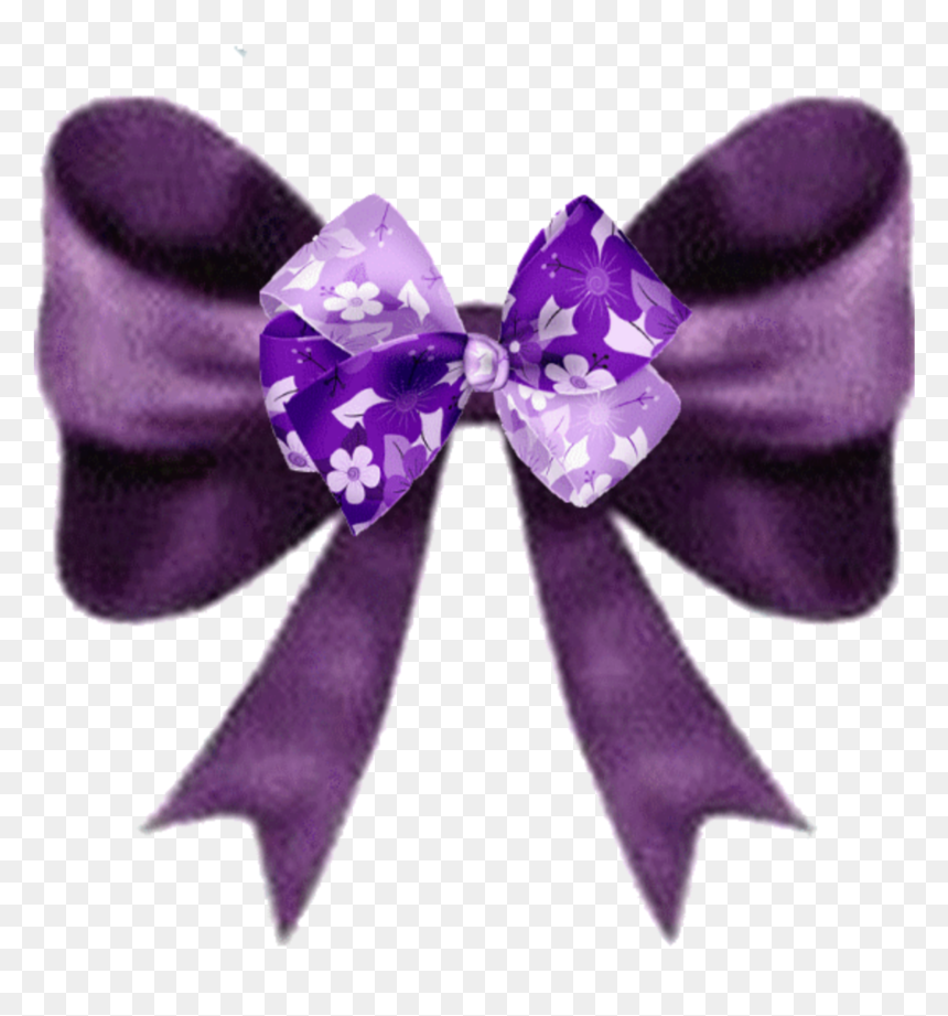 #mq #purple #bow #bows #ribbon - فيونكات Png, Transparent Png - purple bow png