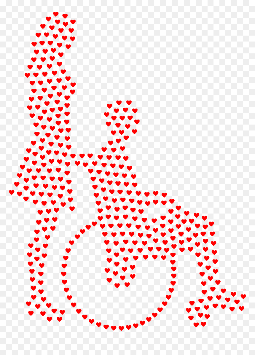 Wheelchair Silhouette Png - Black Coffee Cup White Polka Dots, Transparent Png - wheelchair silhouette png