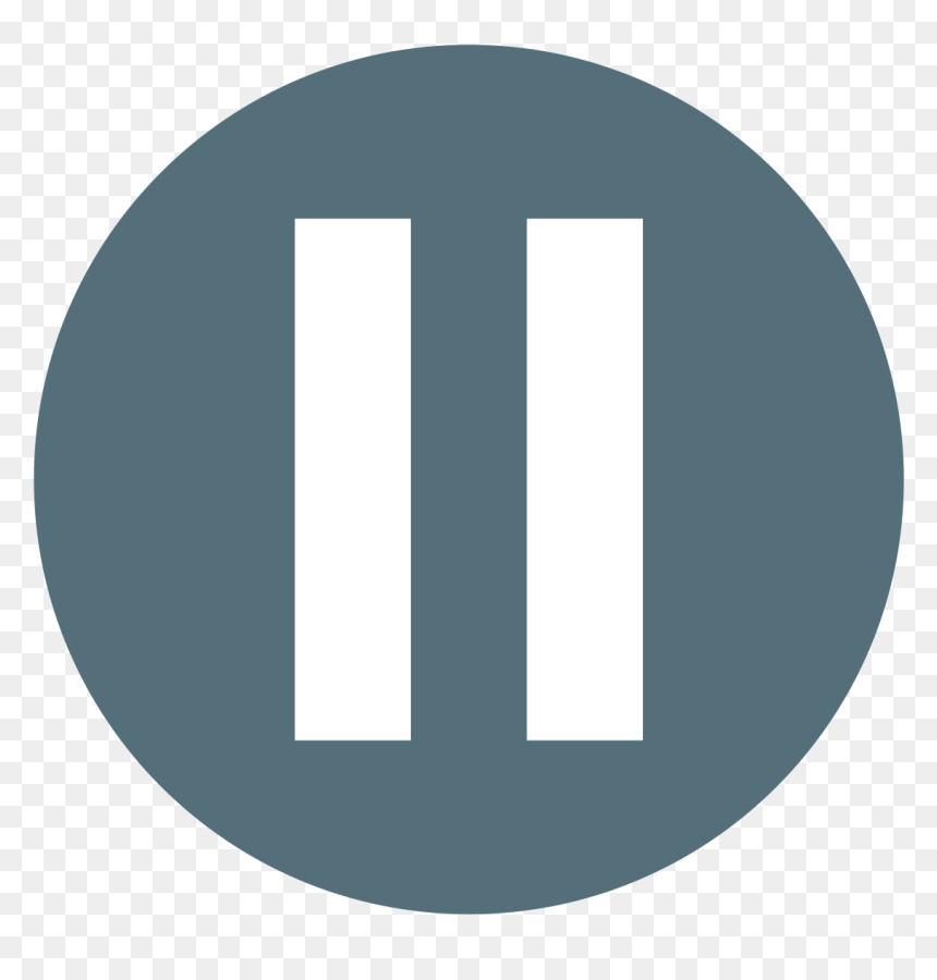 Icono De Pausa, HD Png Download - pause icon png