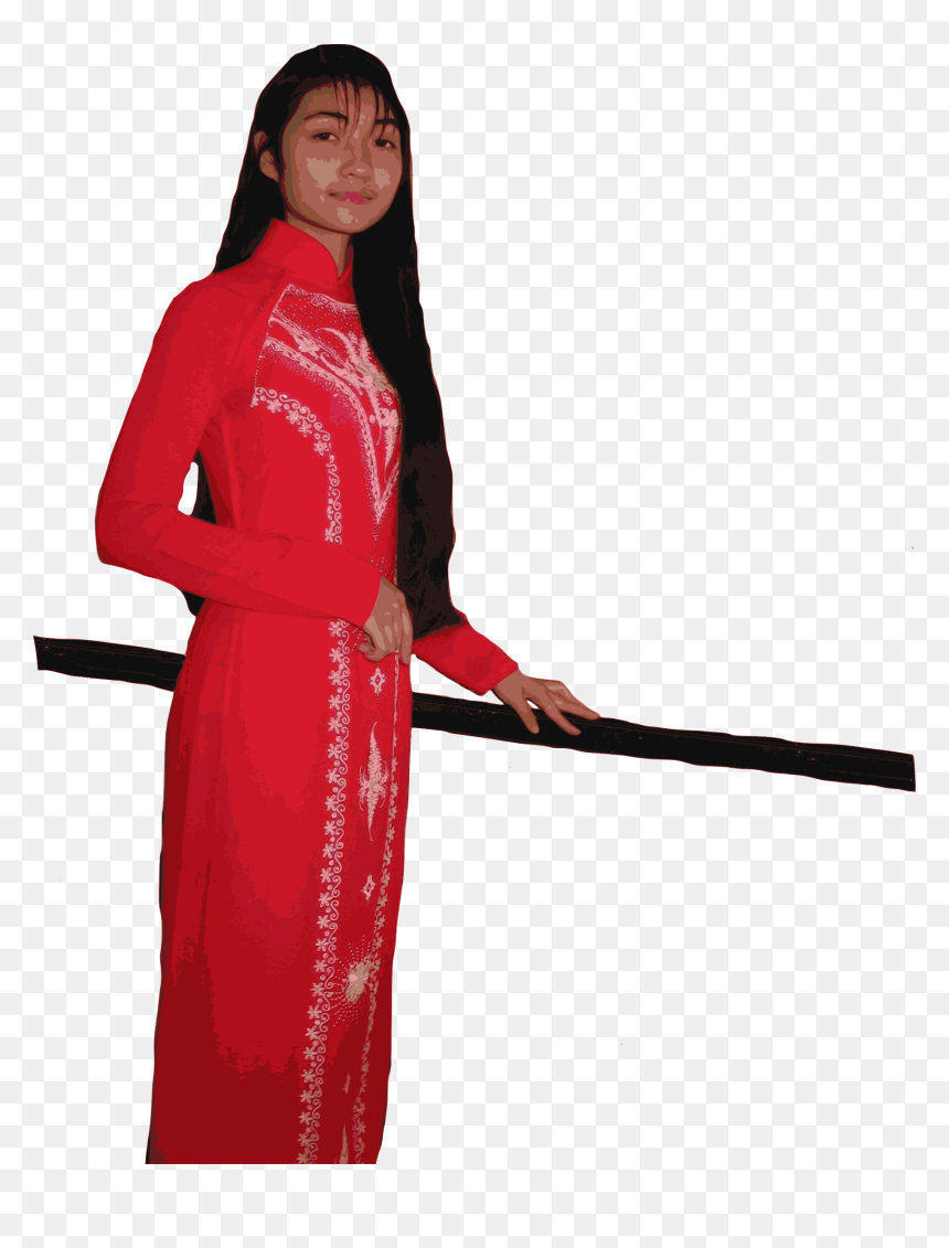 Transparent Vietnam Png - Ao Dai Transparent Back Ground, Png Download - vietnam png