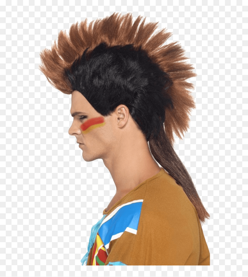 Indian Mohawk Hair, HD Png Download - male wig png