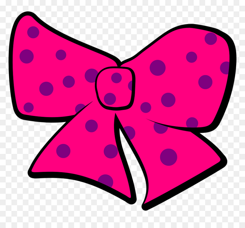 Hair Bow Clipart, HD Png Download - purple bow png