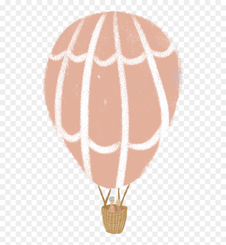 Peach Hot Air Balloon Png - Hot Air Balloon, Transparent Png - air balloon png