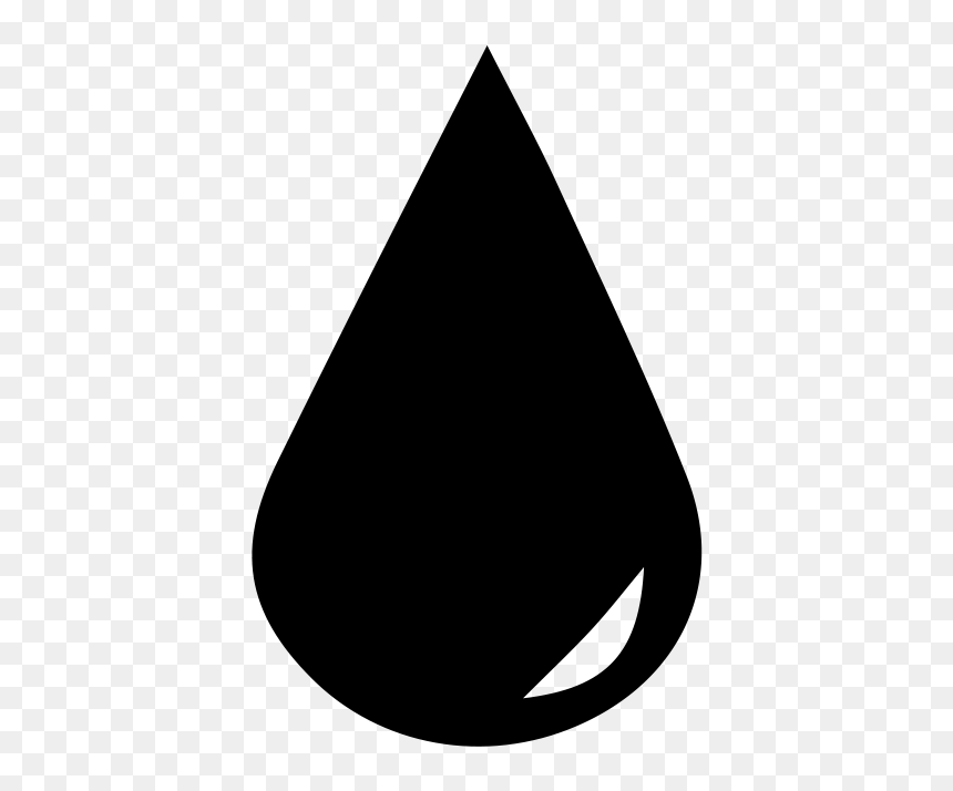Black Water Drop Clipart, HD Png Download - face tattoos png