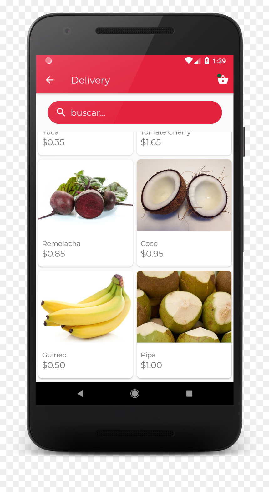 Header-img - Stripe Android, HD Png Download - frutas y verduras png