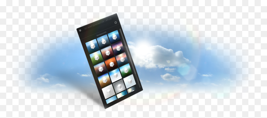 Transparent 3d Background Png - Tablet Computer, Png Download - sky background png