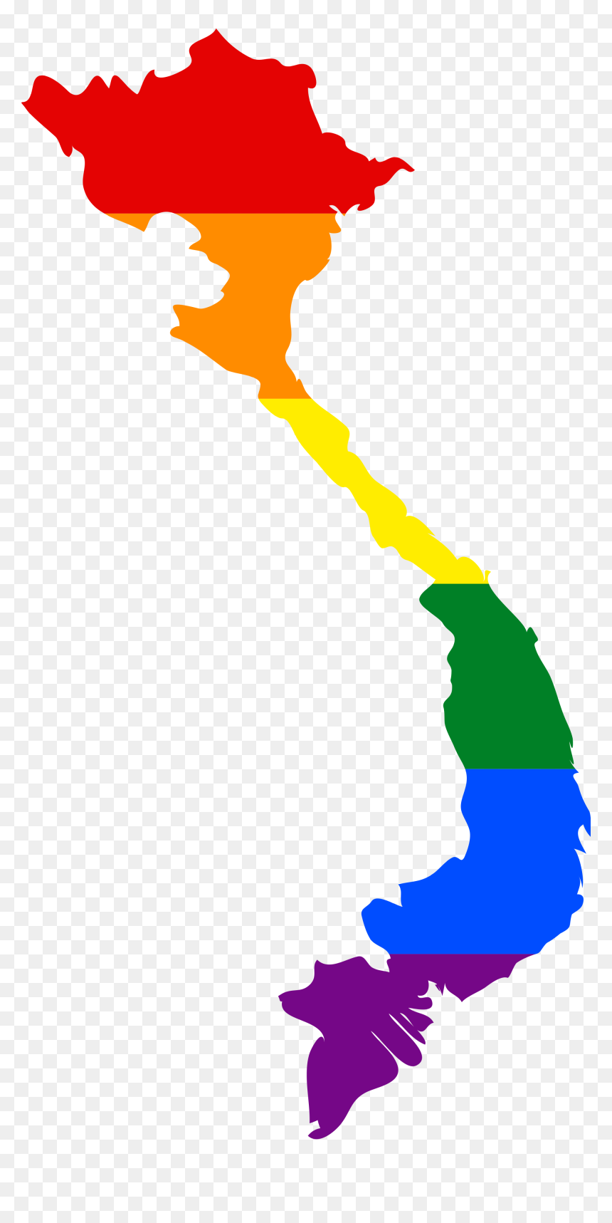 Gender Identity And Expression[edit] - Vietnam Map Png, Transparent Png - vietnam png