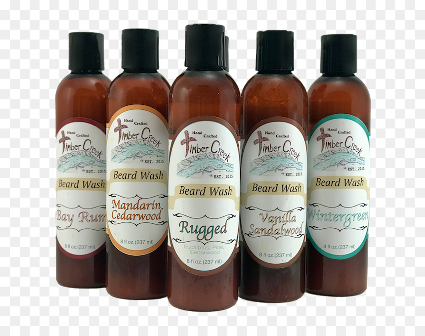 Beard Wash Group - Glass Bottle, HD Png Download - glass bottle png