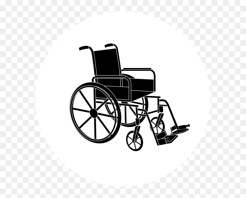 Clipart Hospital Wheelchair - Wheelchair, HD Png Download - wheelchair silhouette png