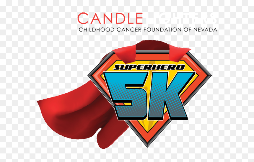 Candlelighters Superhero 5k, HD Png Download - superhero cape png