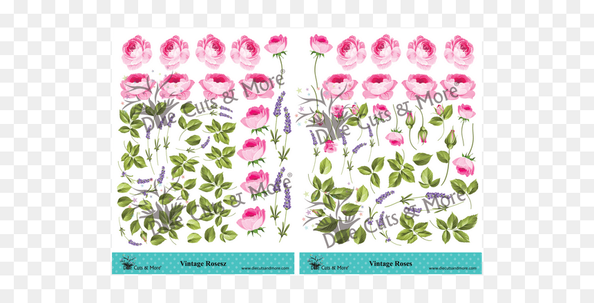 Vintage Roses - Orchid, HD Png Download - vintage roses png