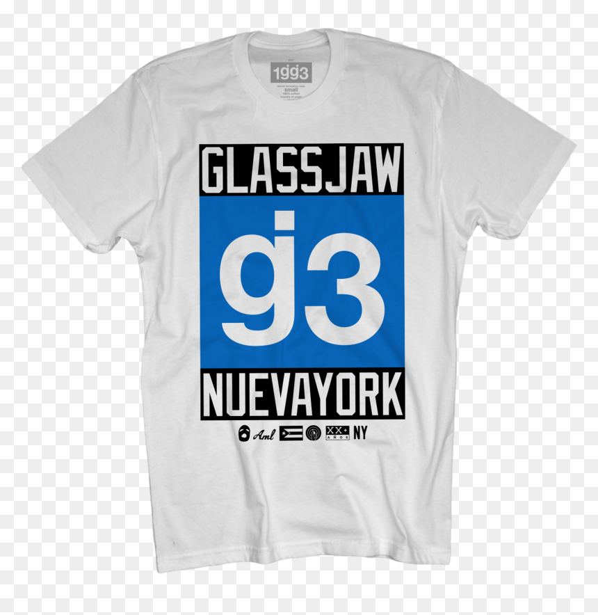 Eyewtkas G3 Blue Nueva York White T-shirt - Active Shirt, HD Png Download - white t shirt template png