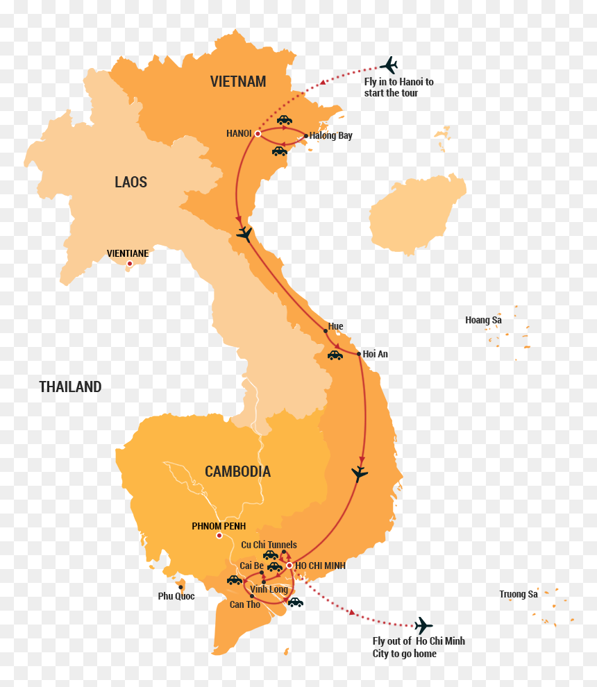 Map - Visit In Vietnam On Map, HD Png Download - vietnam png