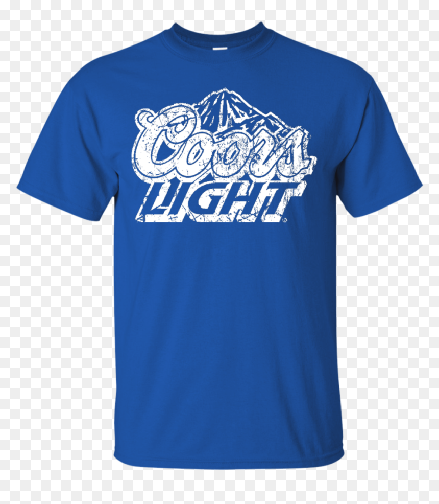 Coors Light Beer Brand Logo Label T-shirt - Active Shirt, HD Png Download - coors light logo png