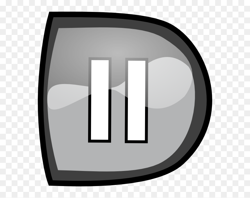 How To Set Use Black Pause Button Svg Vector , Png, Transparent Png - pause icon png