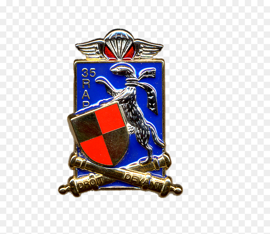 Insigne Du 35e Régiment D"artillerie Parachutiste - Crest, HD Png Download - rap png