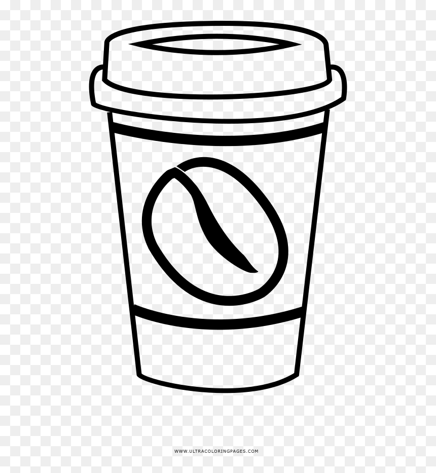 Taza De Café Página Para Colorear - Copo De Café Desenho Png, Transparent Png - taza de cafe png