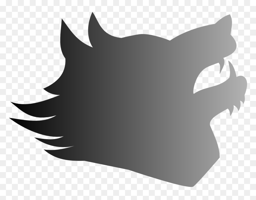 Wolf Silhouette Drawing - Silhouette Of Wolfs Head, HD Png Download - lobo png