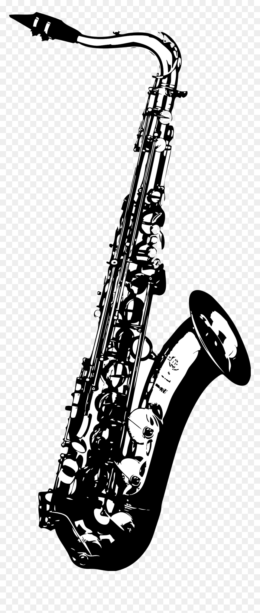 Tenor Saxophone Big Image - Tenor Saxophone Clipart, HD Png Download - saxaphone png