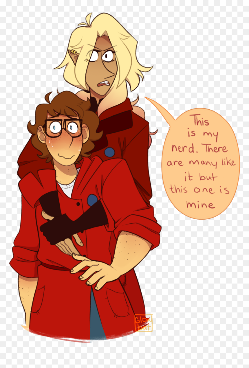 He Might Be A Nerd But He"s Her Nerd - Barry The Adventure Zone, HD Png Download - taz png