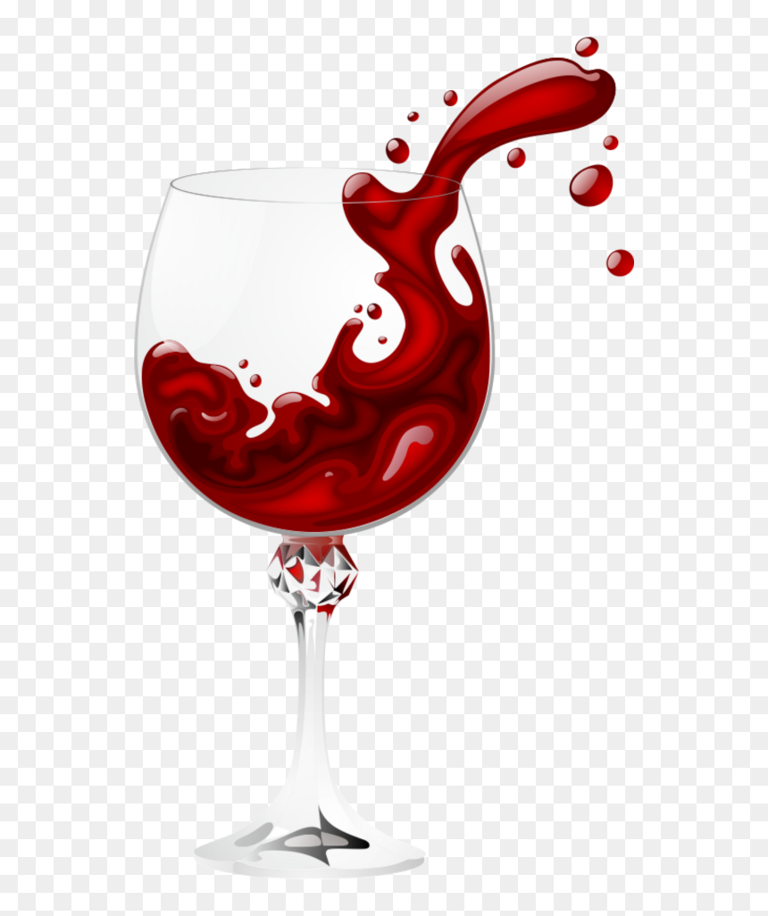 Wine Glass Splash Png - Transparent Background Wine Glass Clipart, Png Download - wine splash png